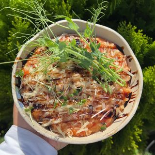 Tomato Oatmeal with Parmesan