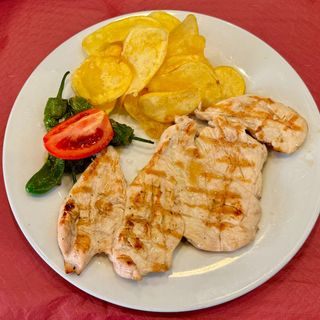 Pechuga de pollo al carbón