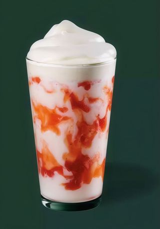 Frappé De Fresas Con Nata Con Base De Crema  (250 Ml.)