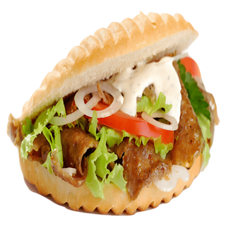 Sandwich kebab menú 