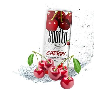 Soofty Cherry, apa cu aroma de cirese 330ml