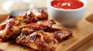 Alitas de pollo sin salsa