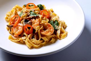 Паста "Тальятелле" с морепродуктами