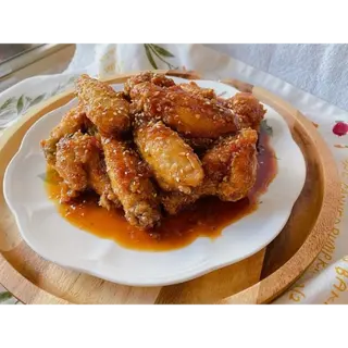 Alas De Pollo Con Miel
