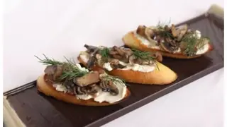 Брускетта с шампиньонами и луком (130г)