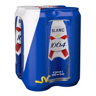 Пиво Kronenbourg 1664 Blanc світле з/б (4*0,5л)