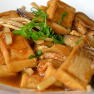 (ve)256Toufu bambu funghe cinese双冬炒豆腐
