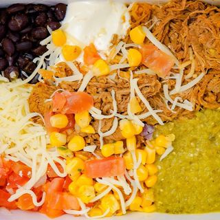 Burrito desnudo carnitas