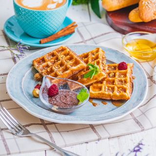 Венские вафли с нутеллой