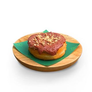 Donut vegano de plátano y cacahuete