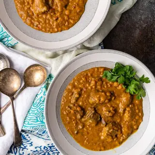 Chicken chana gosht