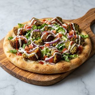 Focaccia falafel