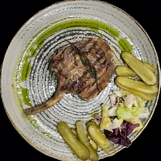 Tomahawk de porc maturat