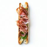 Bocadillo flauta jamón gran reserva