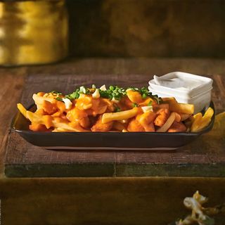 Poutine au Poulet Panée