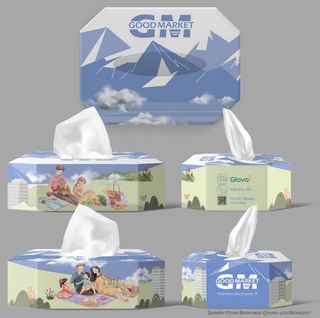 Քաշովի անձեռոցիկ GOOD Market  100 հատ