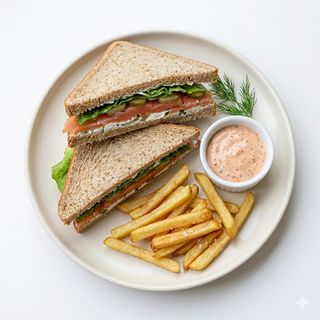 Sándwich Salmón