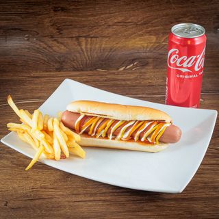 Obrok  hot dog, pomfrit i Coca-Cola 0.33l