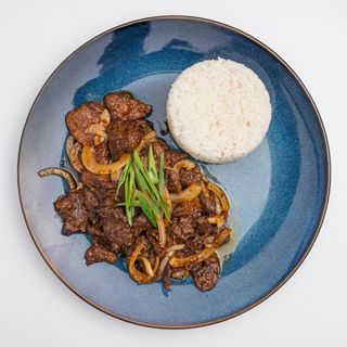 Говядина по Восточному с рисом 