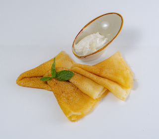 Блины с творогом