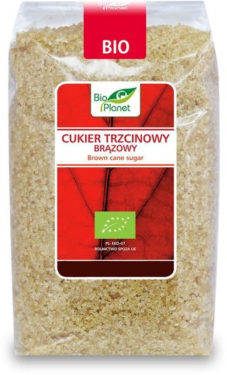 CUKIER TRZCINOWY BRĄZOWY BIO 500 g - BIO PLANET