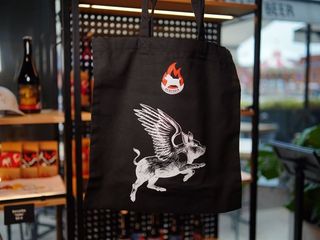 Torba materiałowa – świnia ze skrzydłami