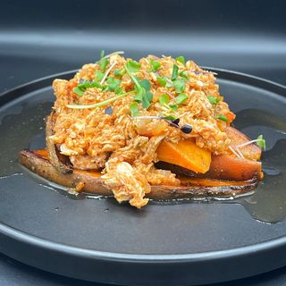 Pulled Chicken Con Boniato
