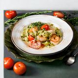 Тальятелле с креветками