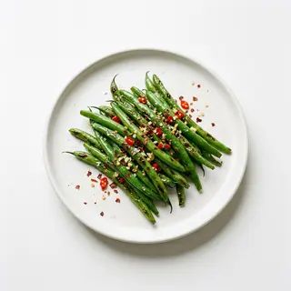 Fagioli verdi saltati piccanti