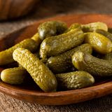 Малосолни кисели краставички (250гр.)