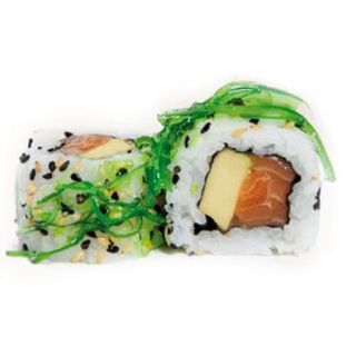 Dancing salmón roll