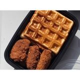 Yaji Crispy Wings. Butterscotch Waffles.