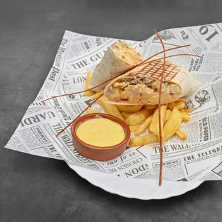 Menú de Pollo con Guacamole y Salsa de Queso