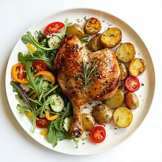 Pieczone udko z kurczaka