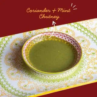 Coriander & Mint Chutney / Chutney de Menta & Coriandru