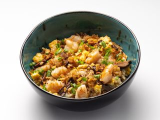 Тепаньякі з креветками