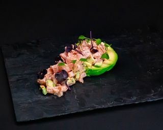 Tartar de salmón