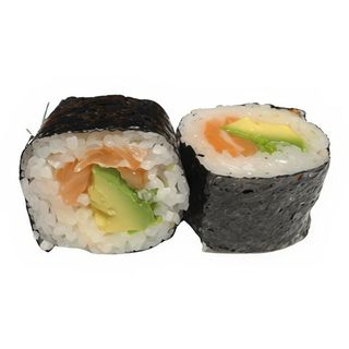 Maki salmon y aguacate (6uni )