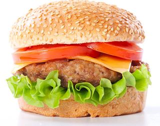 Hamburger,formaggio,pomodoro,insalata