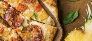 Pizza ananas e mascarpone