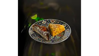 Baklawa orzechowa + baklawa czekoladowa