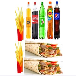 2 Lahmacun + 2 Patatas + 2 Bebidas