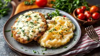 Kotlet zapiekany z serem