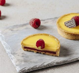 Tarte passion framboises