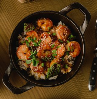 Креветки с японским рисом (250г)