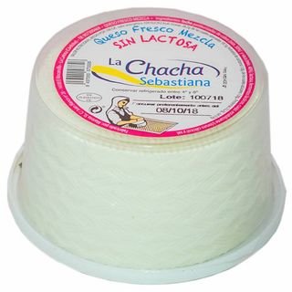Queso fresco la chacha Sebastián sin lactosa 400gr