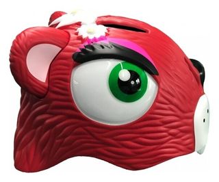 Шолом велосипедний Crazy Safety Червоний леопард, 49-55 см