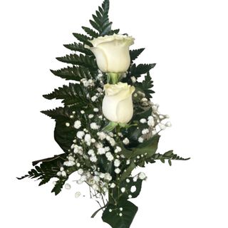 Ramo De 2 Rosas Blancas