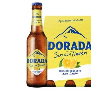 Cerveza Dorada SIN con limón 25cl