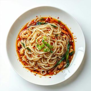 50. Tagliatelle di riso saltati